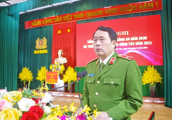 Deputy Minister Le Quoc Hung speaks at the event.