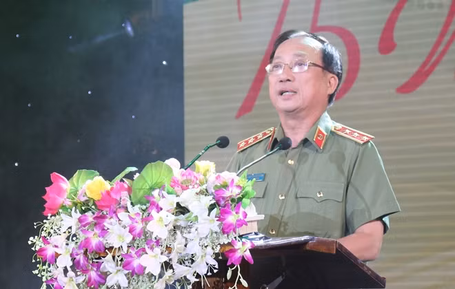 Deputy Minister Nguyen Van Thanh speaks at the event.