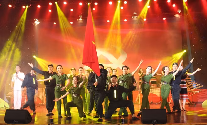 An art performance at the event.