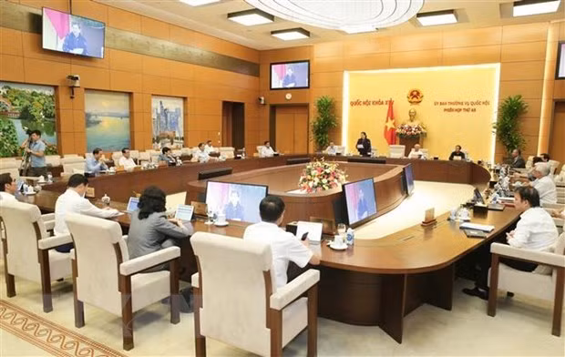 A view of the 48th session of the National Assembly Standing Committee in September (Photo: VNA)