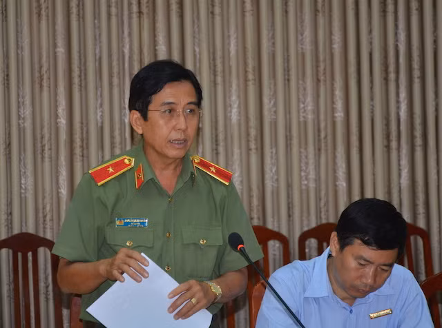 Major General Nguyen Minh Thuan, Director of the Dong Thap Provincial Police