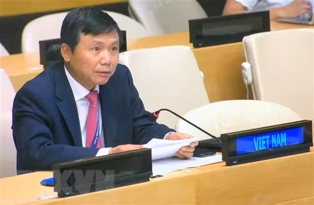 Vietnam concerned about escalating violence in Yemen ảnh 1 Ambassador Dang Dinh Quy, Permanent Representative of Vietnam to the UN, calls for resuming peace talks in Yemen. (Photo: VNA)