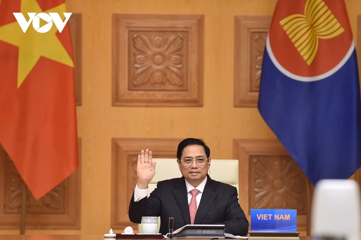 Prime Minister Pham Minh Chinh attends the ASEAN-China Special Summit commemorating the 30th year of the ASEAN-China Dialogue Relations.