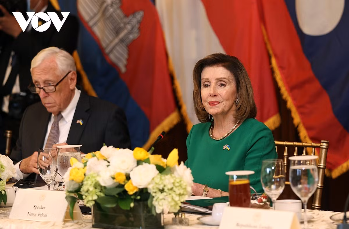 Nancy Pelosi, speaker of the US House of Representatives, welcomes the positive development of the US-ASEAN relations over the years.&nbsp;