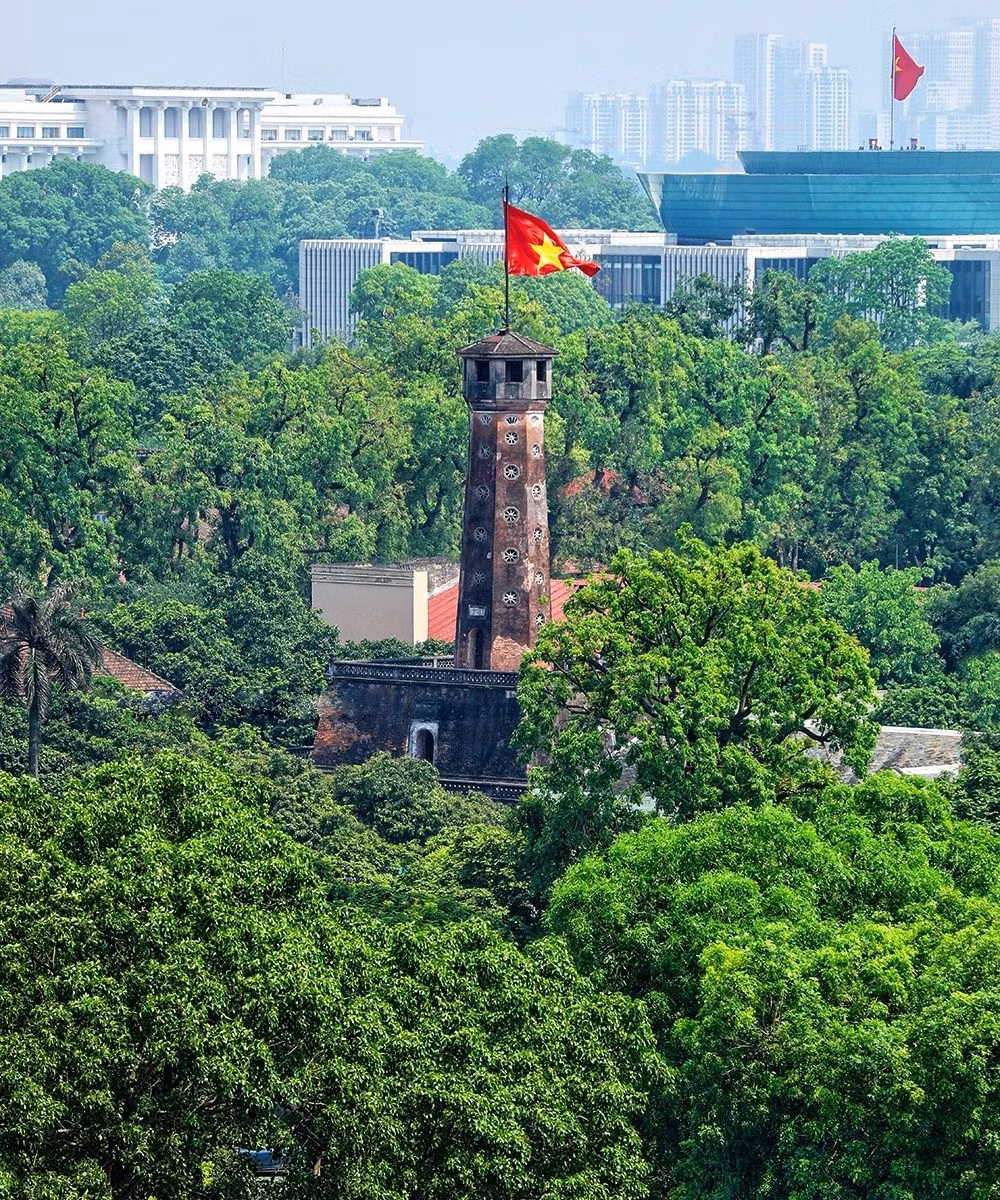 Situated in Hanoi, the capital’s&nbsp;flag tower is one of the city’s key symbols and is part of the world heritage site Thang Long Imperial Citadel. (Photo: Vu Minh Quan)