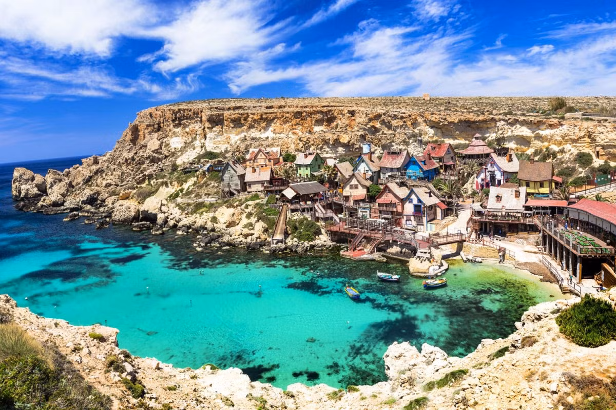 Another beautiful village to make the list is Popeye Village of Malta. “Abandoned not long after the filming of the 1980 musical Popeye which featured the late comedian Robin Williams, Popeye Village is now home to quaint, colorful clusters of wooden buildings, a company of actors and an array of fun activities to do,” says the magazine.&nbsp;(Photo:leoks / shutterstock.com)
