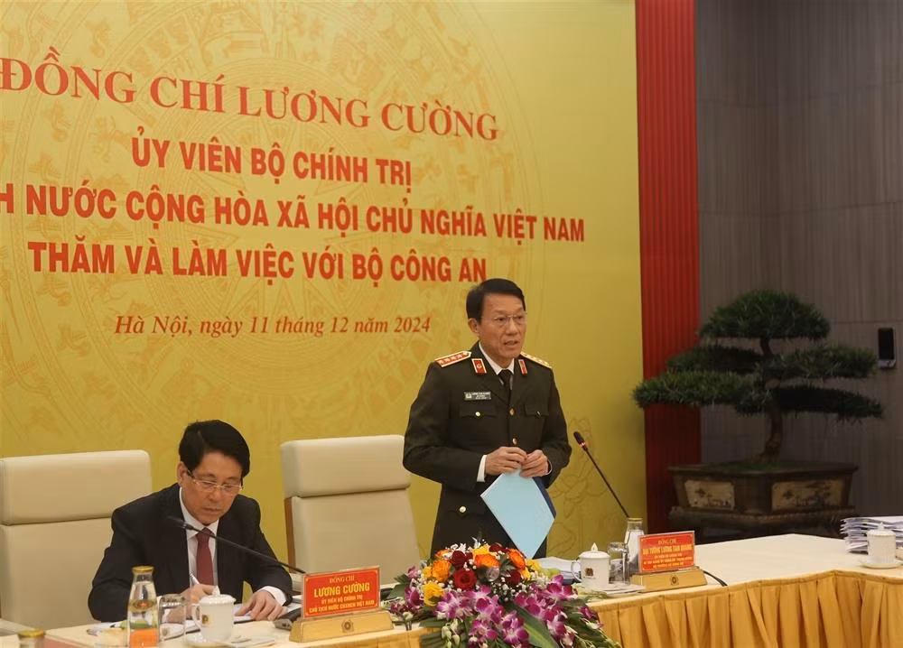 President Luong Cuong visits MPS -0