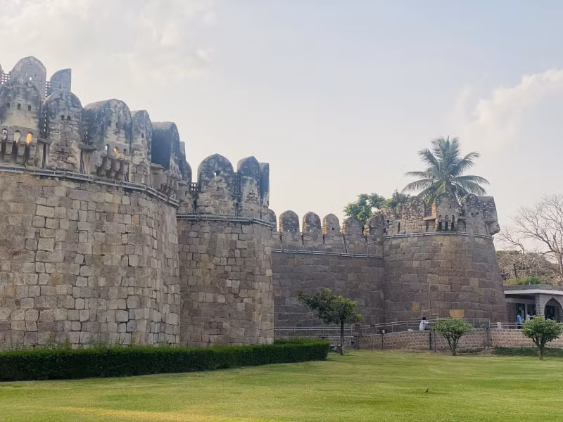 Beautiful Sunset at Golconda Fort in Hyderabad -2