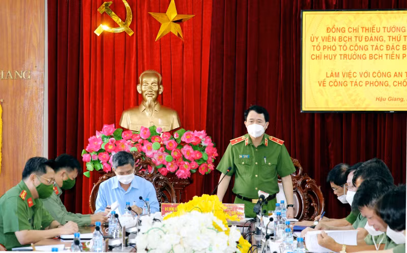 Hau Giang police asked to take “golden period” to fight COVID-19 -0
