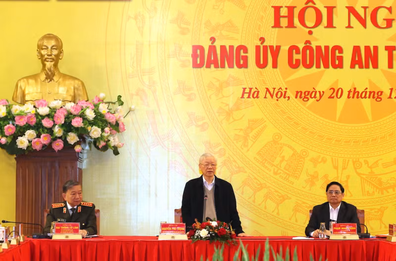 Party Secretary General Nguyen Phu Trong gives major instructions on national security protection at PSCPC’s Conference -0