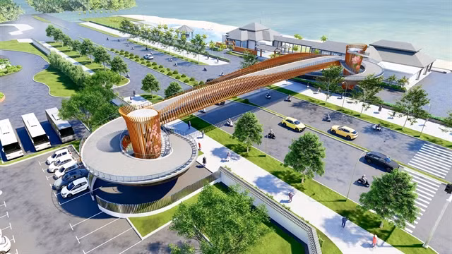 TET - Construction of first pedestrian overpass in Da Nang begins -0