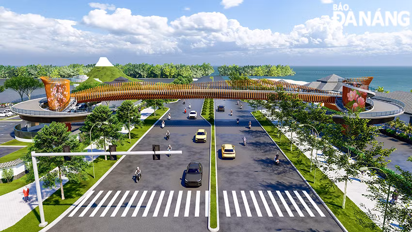 TET - Construction of first pedestrian overpass in Da Nang begins -0