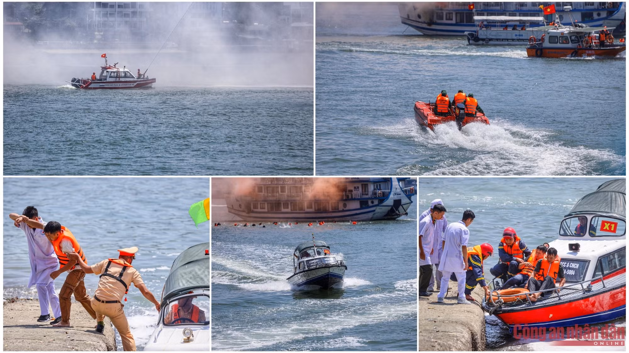 Sea, land, air forces join Quang Ninh’s largest-ever ministry-level firefighting and rescue drill -9