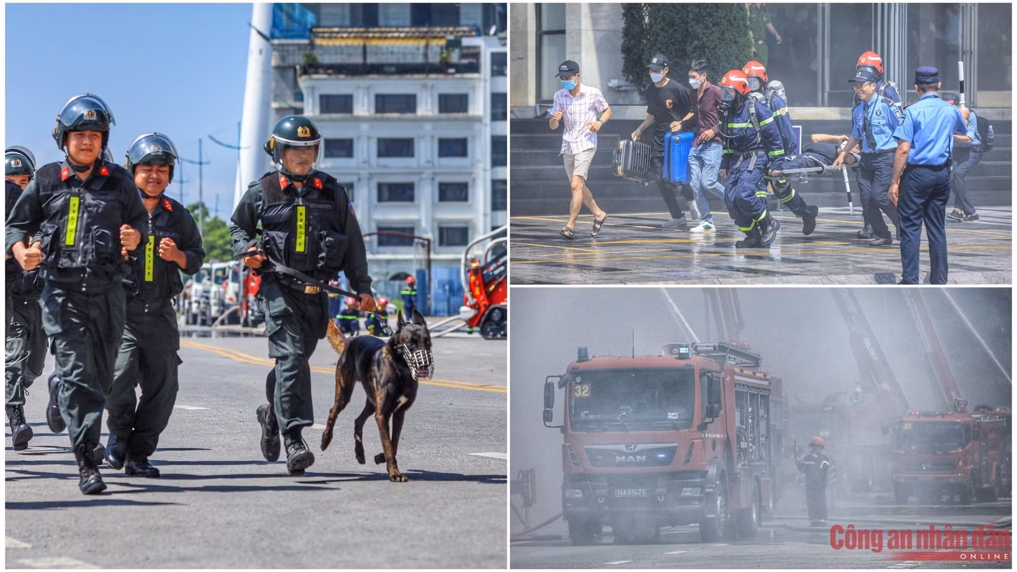 Sea, land, air forces join Quang Ninh’s largest-ever ministry-level firefighting and rescue drill -3