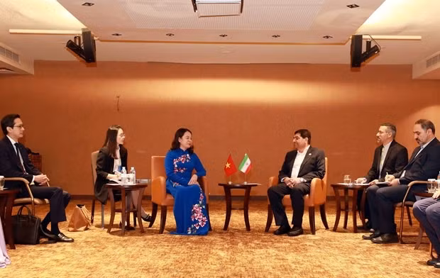 Vice President of Vietnam meets leaders of Uganda, UN, Iran -0