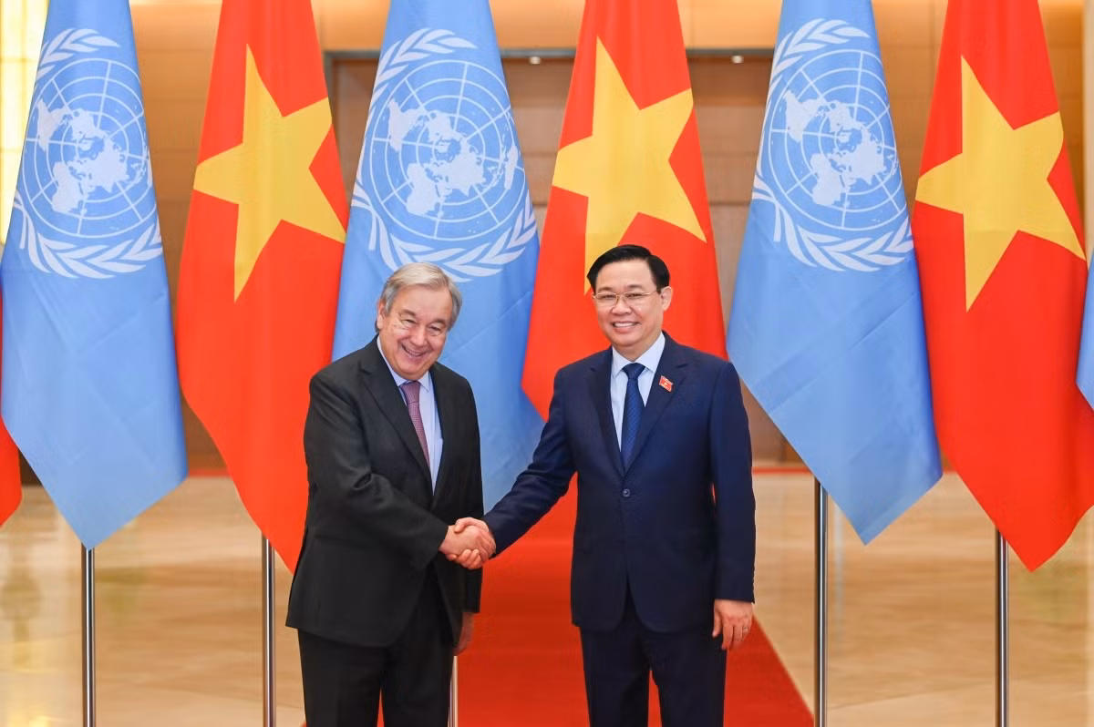 NA leader receives UN Secretary General Guterres in Hanoi -0