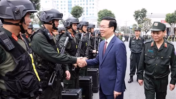 President attends ethnic spring festival in Hanoi’s suburban town ảnh 2