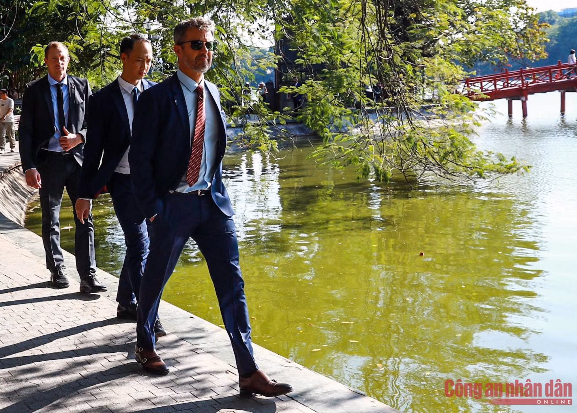 Danish Crown Prince Frederik visits Sword lake -1