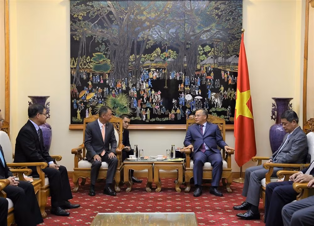 Deputy Minister Nguyen Van Long receives delegation from Ministry of Justice of Thailand -0