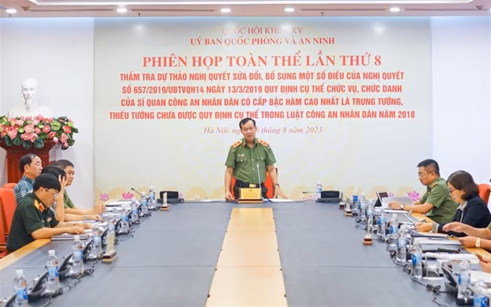 Ministry of Public Security suggests clarifying positions with Major General, Lieutenant General ranks -0