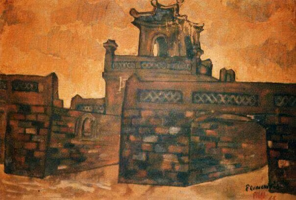 Art works of famous artists on auction in Hanoi -0