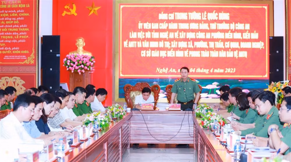 Nghe An province plans to promote “All people protect national security” in 35 communes and equivalents -0