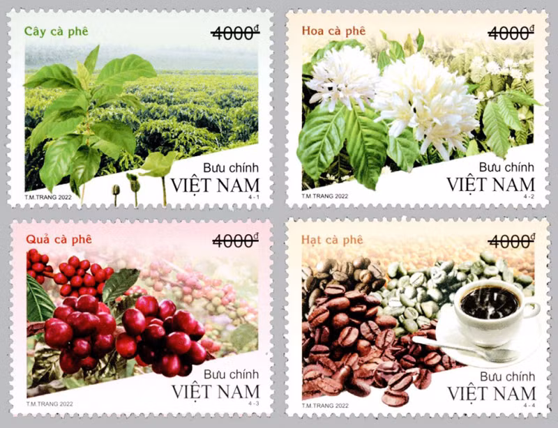 Vietnam issues first stamp collection with fragrance of coffee&nbsp; -0