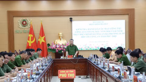 Phu Tho police bring into full play the two-level organizational model 