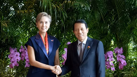 Minister Luong Tam Quang meets with Singapore’s Minister for Digital Development and Information