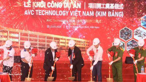 Work starts on 600-million-USD electronic components plant in Ninh Binh