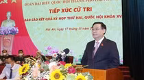 Top legislator meets voters in Hai Phong city