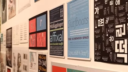 Exhibition graphic design & typography in Hanoi
