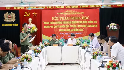 Scientific workshop for cadres of press agencies of public security forces kicked off 