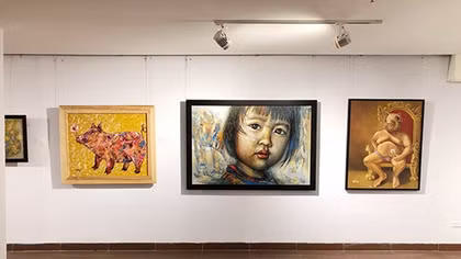 "Spring of Year of the Pig 2019" art exhibition opens in Da Nang 
