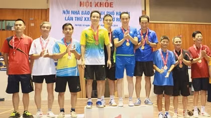 Closing Ceremony of Hanoi Journalists Association's Sport Contest 2016