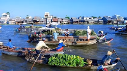 Floating markets in south-west Vietnam a sight to behold