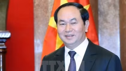 President Tran Dai Quang hails political relations with India