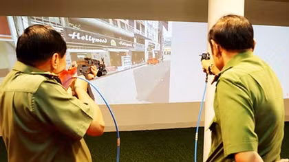 Can Tho Police inaugurates electronic shooting area 