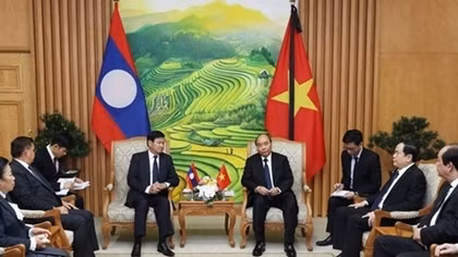 Vietnam, Laos destined to step up all-around cooperation