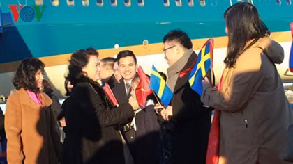 Vietnam NA Chair arrives in Sweden