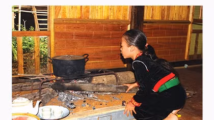 Firewood stove of the Kho Mu