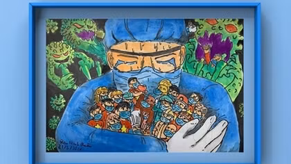 "Children draw Hanoi" paintings on display