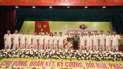Party organization of People’s Security College 1 organizes first Party Congress