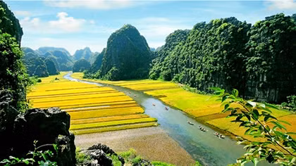 Trang An offers visitors space for relaxation