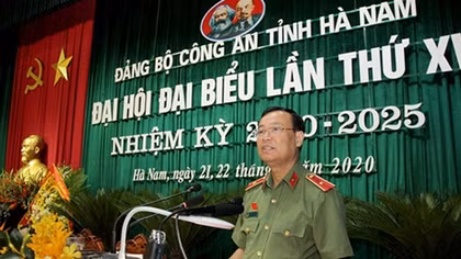 Ha Nam police Party organization holds 15th Congress for 2020-2025 term