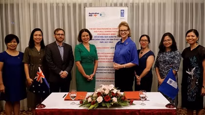 Australia and UNDP support Vietnam in promoting better governance and public administration