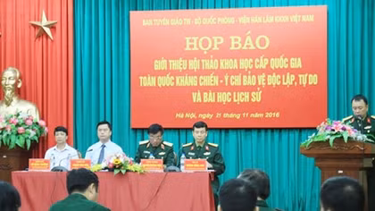 Press conference on National Scientific Workshop opens