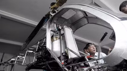 Vietnamese man builds homemade helicopter