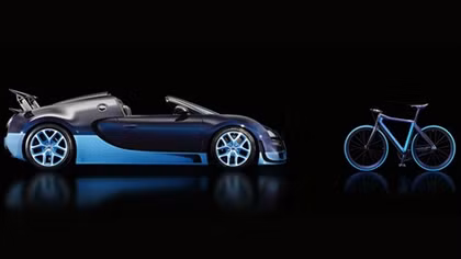  Bugatti set a record with a bicycle project 