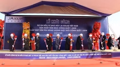 Solar energy pin factory built in Bac Giang